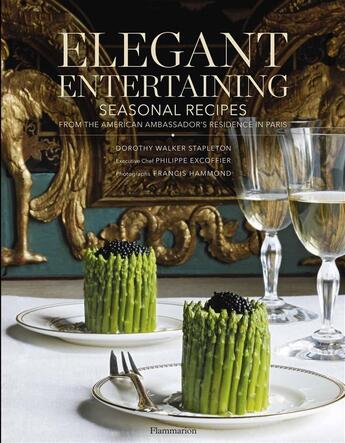 Couverture du livre « Elegant entertaining » de Stapleton/Escoffier aux éditions Flammarion