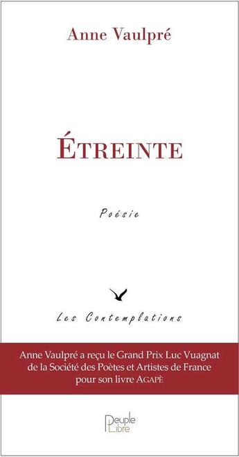 Couverture du livre « Étreinte » de Vaulpre Anne aux éditions Peuple Libre