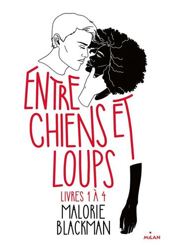 Couverture du livre « Entre chiens et loups : coffret t.1 à t.4 » de Malorie Blackman aux éditions Milan