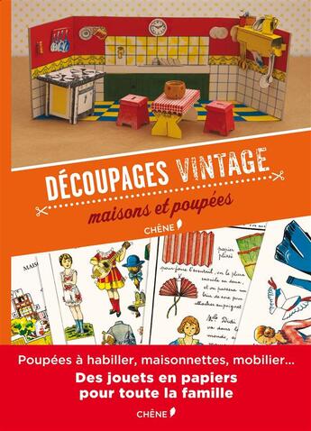 Couverture du livre « Decoupages vintage ; maisons et poupées » de  aux éditions Chene