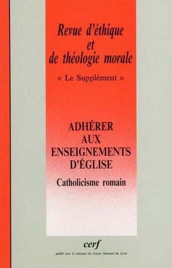 Couverture du livre « Revue d'ethique et de theologie morale 216 » de Retm aux éditions Cerf