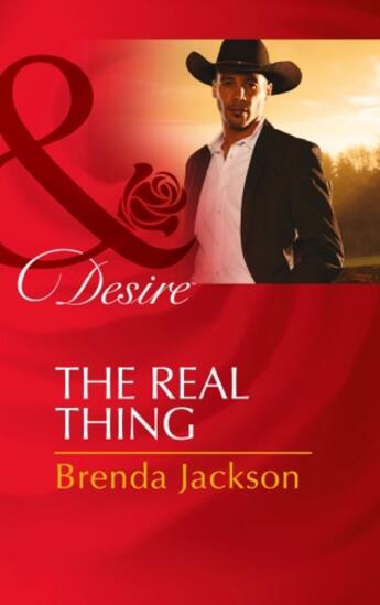 Couverture du livre « The Real Thing (Mills & Boon Desire) (The Westmorelands - Book 28) » de Brenda Jackson aux éditions Mills & Boon Series