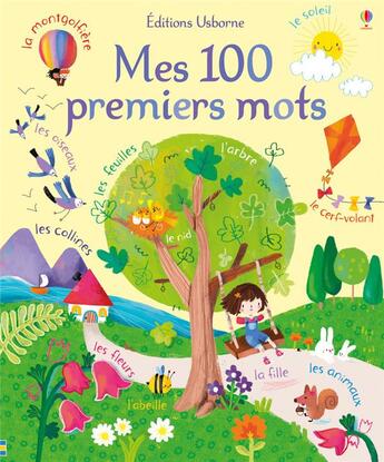 Couverture du livre « Mes 100 premiers mots » de Felicity Brooks et Sophia Touliatou aux éditions Usborne