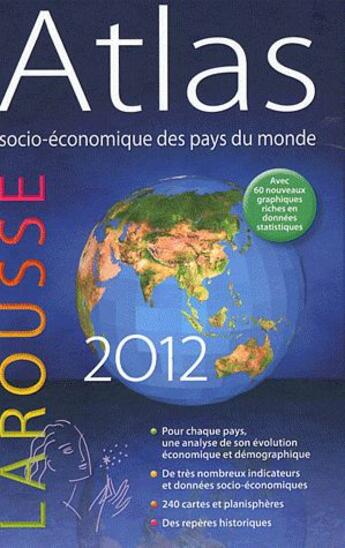 Couverture du livre « Atlas socio-économique 2012 » de  aux éditions Larousse