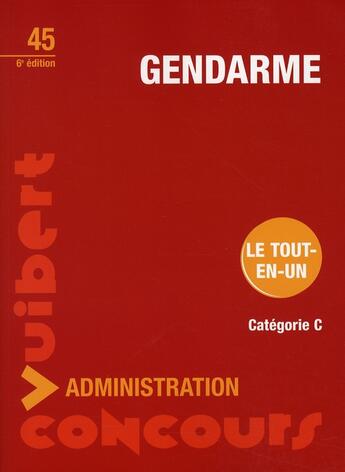 Couverture du livre « Gendarme » de Francoise Thiebault-Roger aux éditions Vuibert