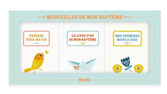 Couverture du livre « Merveilles de mon baptême ; coffret » de Virginie Aladjidi et Caroline Pellisier et Berangere Staron aux éditions Mame