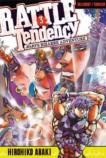 Couverture du livre « Jojo's bizarre adventure - saison 2 ; battle tendancy Tome 3 » de Hirohiko Araki aux éditions Delcourt