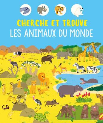 Couverture du livre « Cherche et trouve les animaux du monde » de  aux éditions Circonflexe