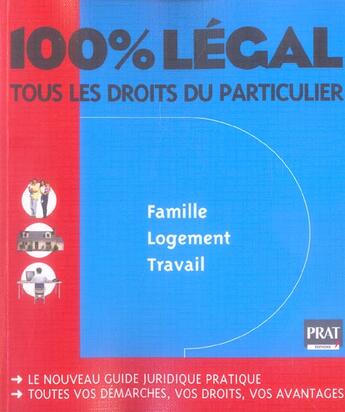 Couverture du livre « 100% legal 2006 » de  aux éditions Prat