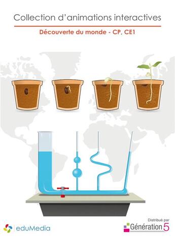 Couverture du livre « Decouverte Du Monde Cp-Ce1 - Animations Interactives » de Edumedia aux éditions Generation 5