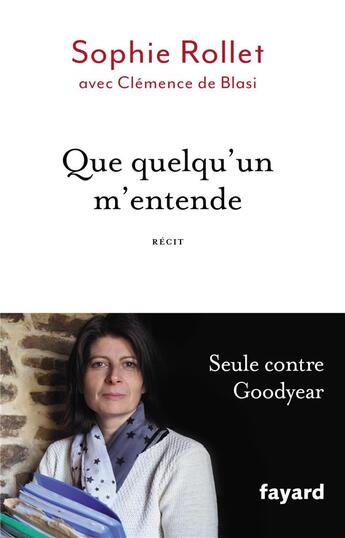 Couverture du livre « Que quelqu'un m'entende » de Sophie Rollet et Clemence De Blasi aux éditions Fayard