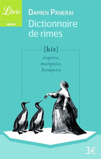 Couverture du livre « Dictionnaire de rimes - et petit traite de versification » de Panerai Damien aux éditions J'ai Lu