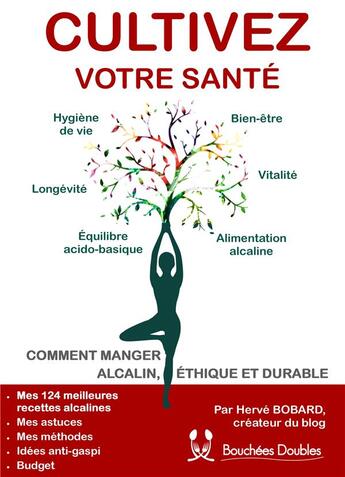 Couverture du livre « Cultivez votre santé ; comment manger alcalin, éthique et durable » de Herve Bobard aux éditions Books On Demand