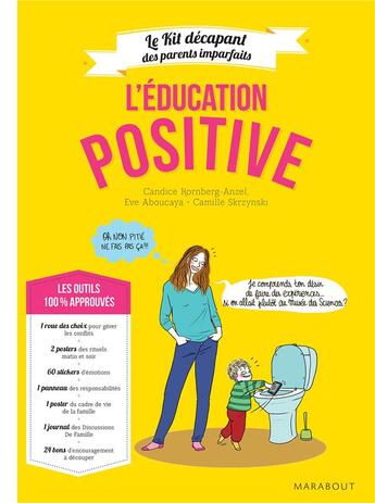 Couverture du livre « L'education positive - edition deluxe avec materiel » de Aboucaya/Skrzynski aux éditions Marabout