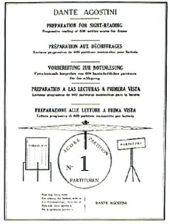 Couverture du livre « Préparation au dechiffrage t.1 ; études trés faciles pour débutants ; batterie » de Dante (Aut Agostini aux éditions Carisch Musicom