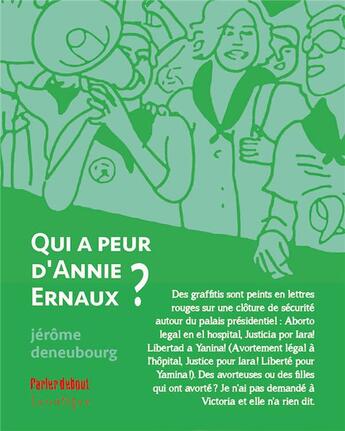 Couverture du livre « Qui a peur d'Annie Ernaux ? » de Jerome Deneubourg aux éditions Lunatique
