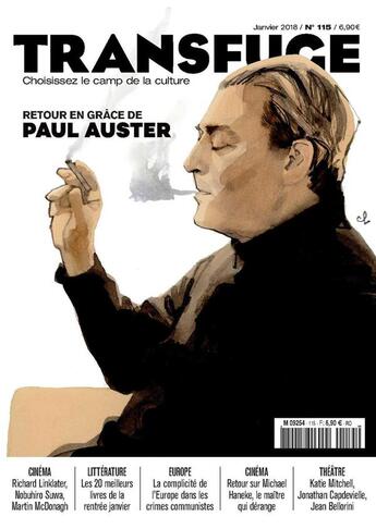 Couverture du livre « Transfuge n 115 paul auster janvier 2018 » de  aux éditions Transfuge