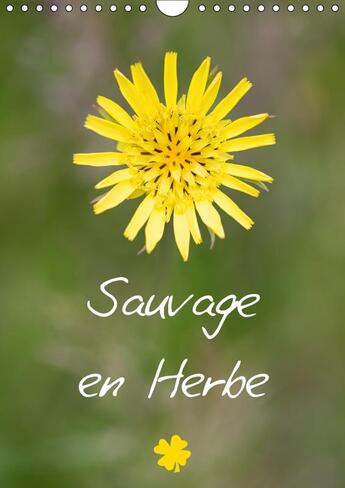 Couverture du livre « Sauvage en herbe calendrier mural 2018 din a4 vertical - sauvage en herbe pour une anne » de Makhloufi D aux éditions Calvendo