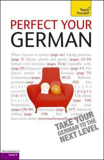 Couverture du livre « Perfect Your German: Teach Yourself Ebook Epub » de Coggle Paul aux éditions Hodder Education Digital