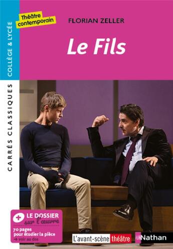 Couverture du livre « Le fils » de Florian Zeller aux éditions Nathan