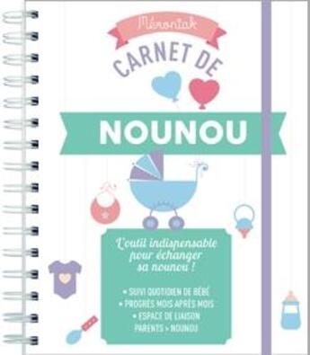 Couverture du livre « Carnet de nounou memoniak » de  aux éditions Editions 365