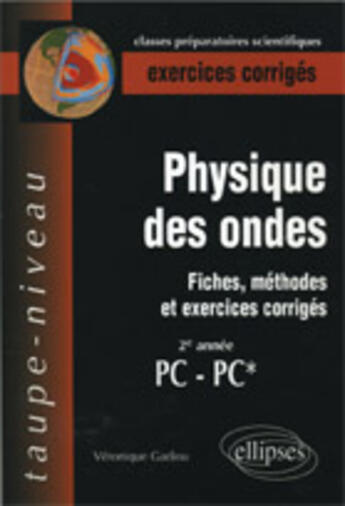 Couverture du livre « PHYSIQUE DES ONDES ; FICHES, METHODES ; pc, pc* » de Gadiou aux éditions Ellipses