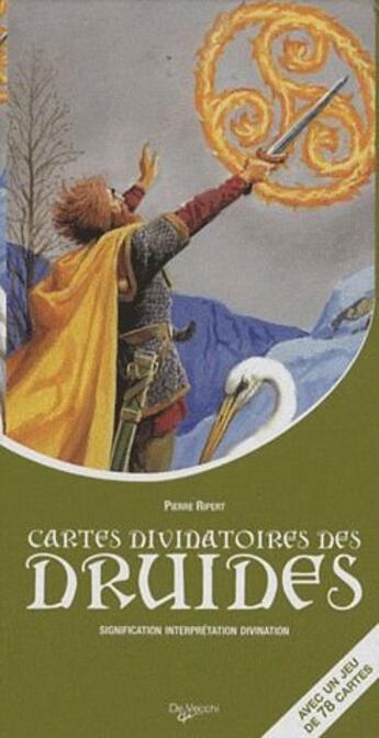 Couverture du livre « Cartes divinatoires des druides » de Pierre Ripert aux éditions De Vecchi