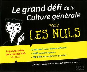 Couverture du livre « Le grand défi de la culture générale pour les nuls » de  aux éditions First