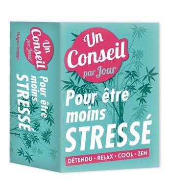 Couverture du livre « Un conseil pour être moins stressé par jour (édition 2018) » de  aux éditions Hugo Image