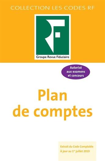 Couverture du livre « Plan de comptes (édition 2019) » de  aux éditions Revue Fiduciaire