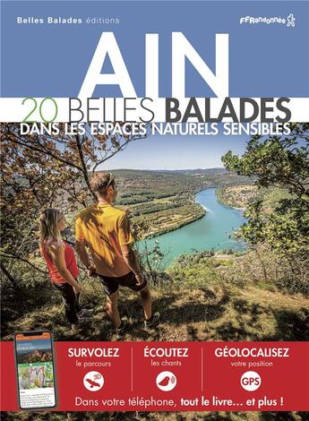 Couverture du livre « Ain : 20 belles balades ; dans les espaces naturels sensibles » de  aux éditions Belles Balades