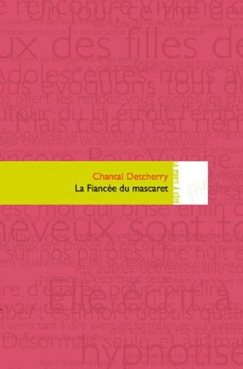 Couverture du livre « La fiancée du mascaret » de Chantal Detcherry aux éditions Editions In8