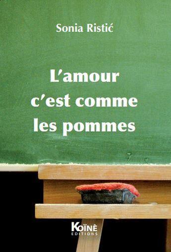 Couverture du livre « L'amour c'est comme les pommes » de Sonia Ristic aux éditions Koine