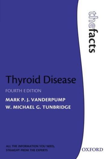 Couverture du livre « Thyroid Disease » de Tunbridge Michael aux éditions Oup Oxford