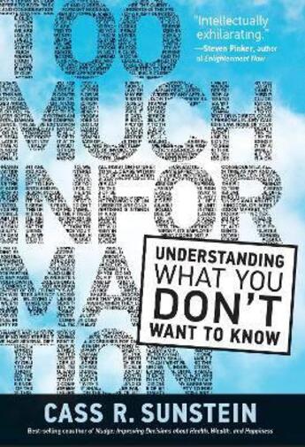 Couverture du livre « TOO MUCH INFORMATION » de Cass R. Sunstein aux éditions Mit Press