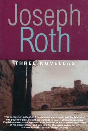 Couverture du livre « Three Novellas » de Joseph Roth aux éditions Overlook