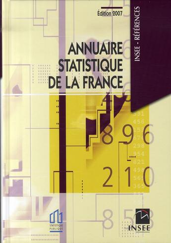 Couverture du livre « Annuaire statistique de la france (édition papier 2007) » de Insee aux éditions Insee
