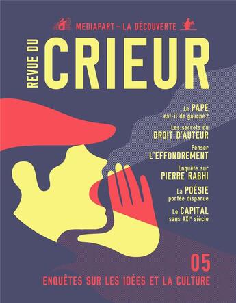 Couverture du livre « REVUE DU CRIEUR n.5 » de Revue Du Crieur aux éditions La Decouverte