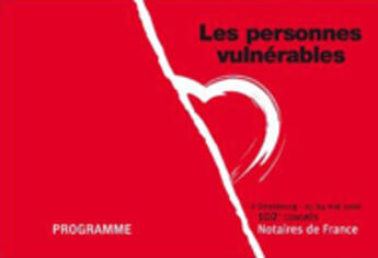 Couverture du livre « 102ème congrès des notaires ; les personnes vulnérables » de  aux éditions Lexisnexis
