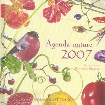Couverture du livre « Agenda nature 2007 » de Dominique Mansion aux éditions Ouest France