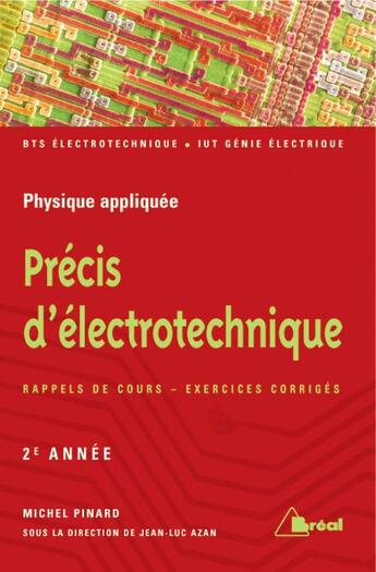 Couverture du livre « Précis d'électrotechnique ; 2ème année » de Azan aux éditions Breal