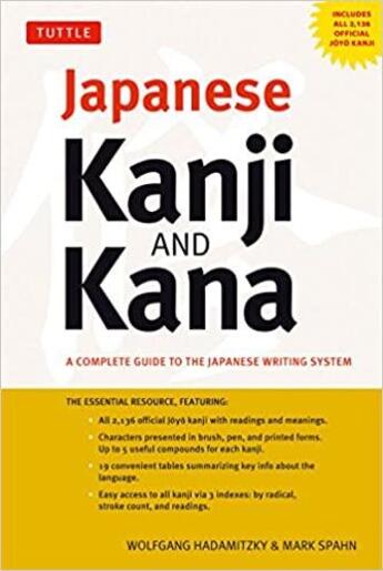 Couverture du livre « Japanese kanji & kana » de Hadamitzky W aux éditions Tuttle