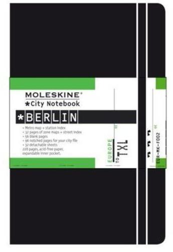 Couverture du livre « City notebook berlin poche couv. rigide noir » de Moleskine aux éditions Moleskine