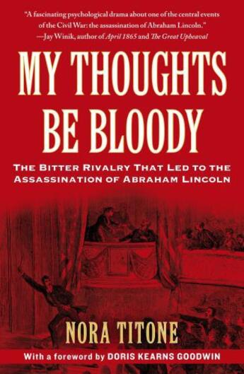 Couverture du livre « My Thoughts Be Bloody » de Titone Nora aux éditions Free Press