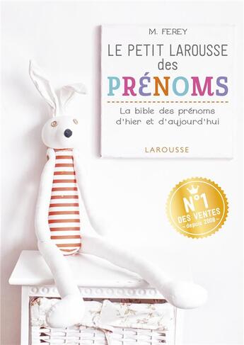 Couverture du livre « Le petit larousse des prénoms » de F. Le Bras aux éditions Larousse