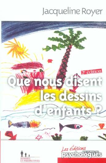 Couverture du livre « Que nous disent les dessins d'enfants ? » de  aux éditions Desclee De Brouwer