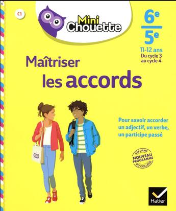 Couverture du livre « Mini chouette maitriser les accords 6e/ 5e » de Behlouli Malika aux éditions Hatier