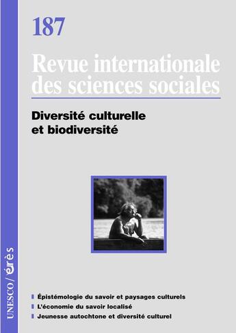 Couverture du livre « Riss T.187 ; Diversité Culturelle Et Biodiversité » de Riss aux éditions Eres