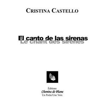 Couverture du livre « Le chant des sirenes (livre cd) » de Cristina Castello aux éditions Chemins De Plume