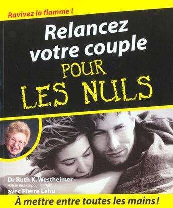 Couverture du livre « Relancez Votre Couple » de Ruth Westheimer aux éditions First